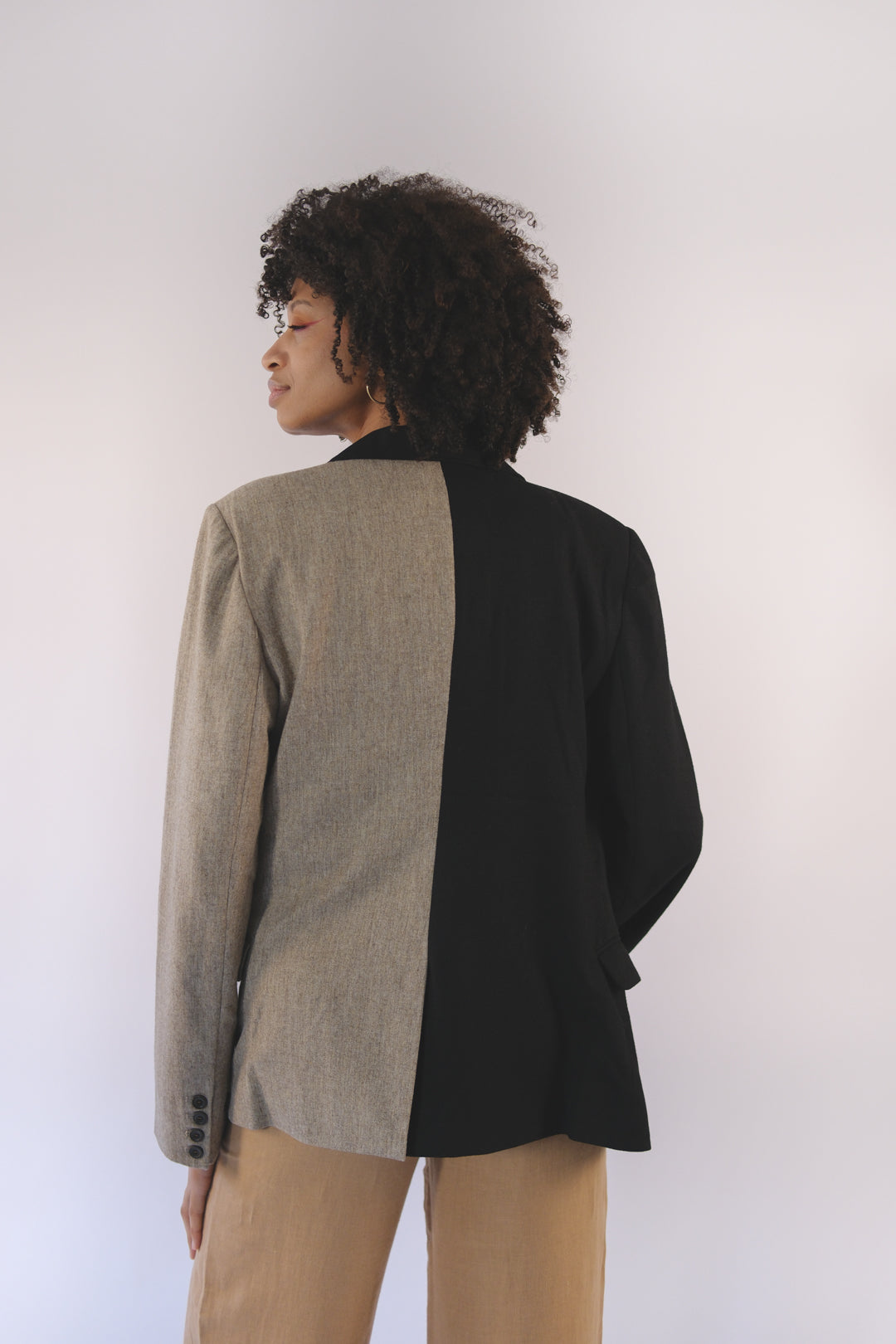 NOA Blazer - Beige/Black