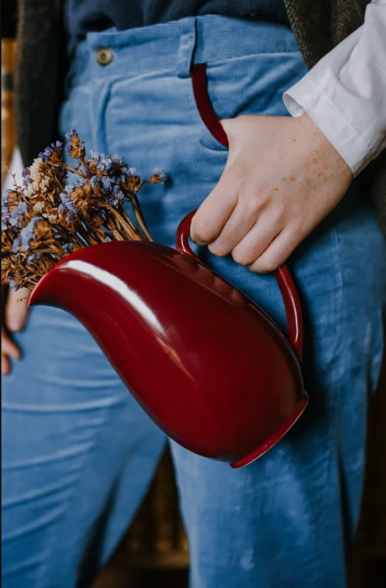 Gaia Needlecord Trousers Blue/Wine