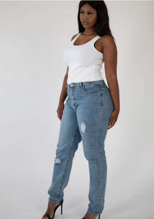 Mom jeans tall hot sale girl