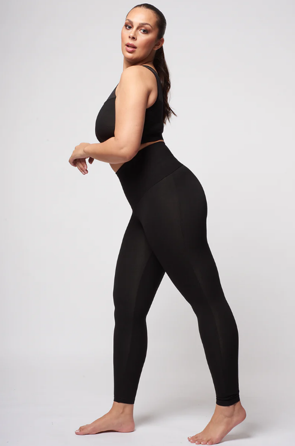 Extra Strong Compression Tummy Control Leggings Black