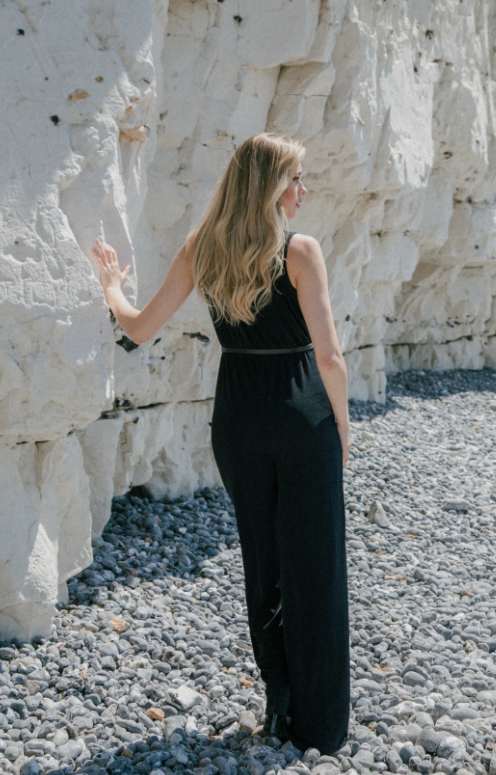 Black Recycled Jumpsuit Hautier